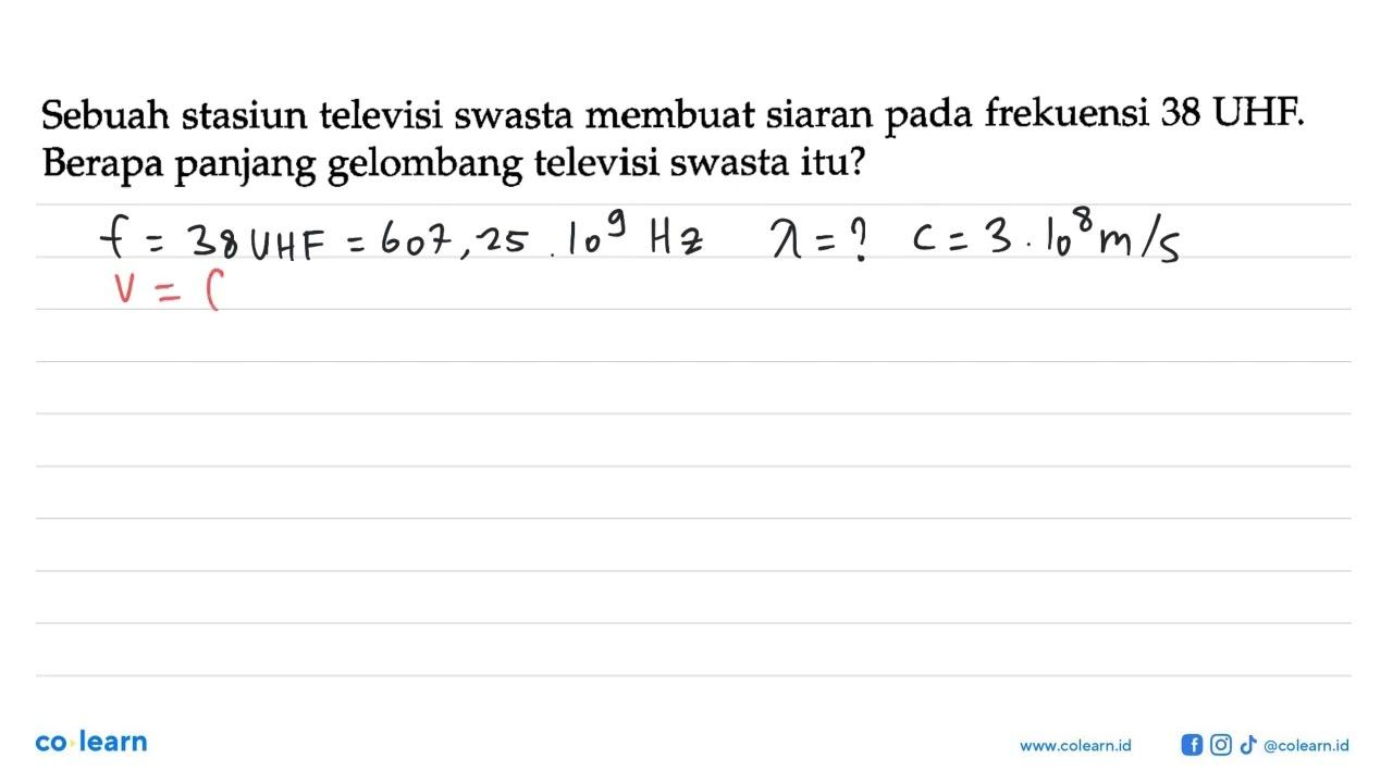 Sebuah stasiun televisi swasta membuat siaran pada