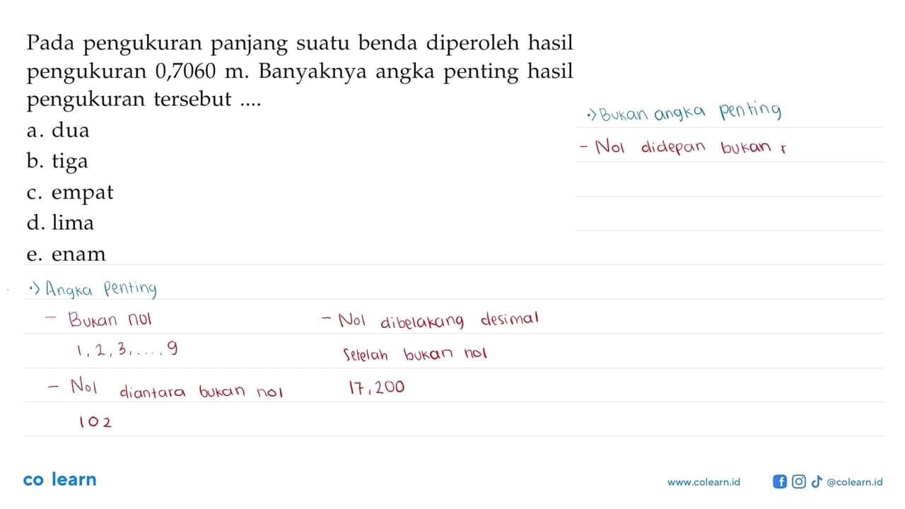 Pada pengukuran panjang suatu benda diperoleh hasil