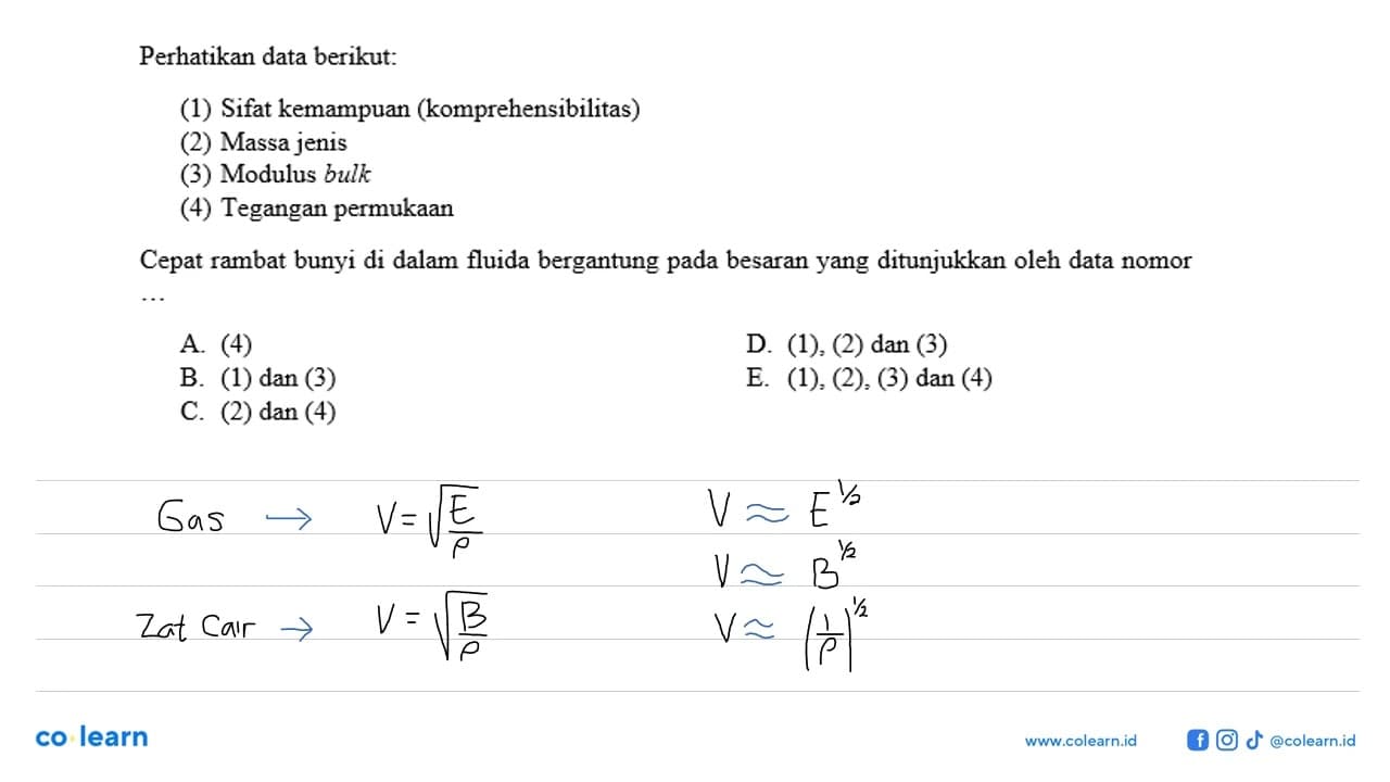 Perhatikan data berikut:(1) Sifat kemampuan