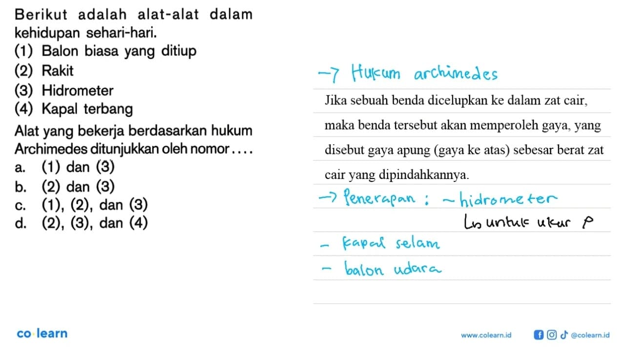 Berikut adalah alat-alat dalam kehidupan sehari-hari. (1)