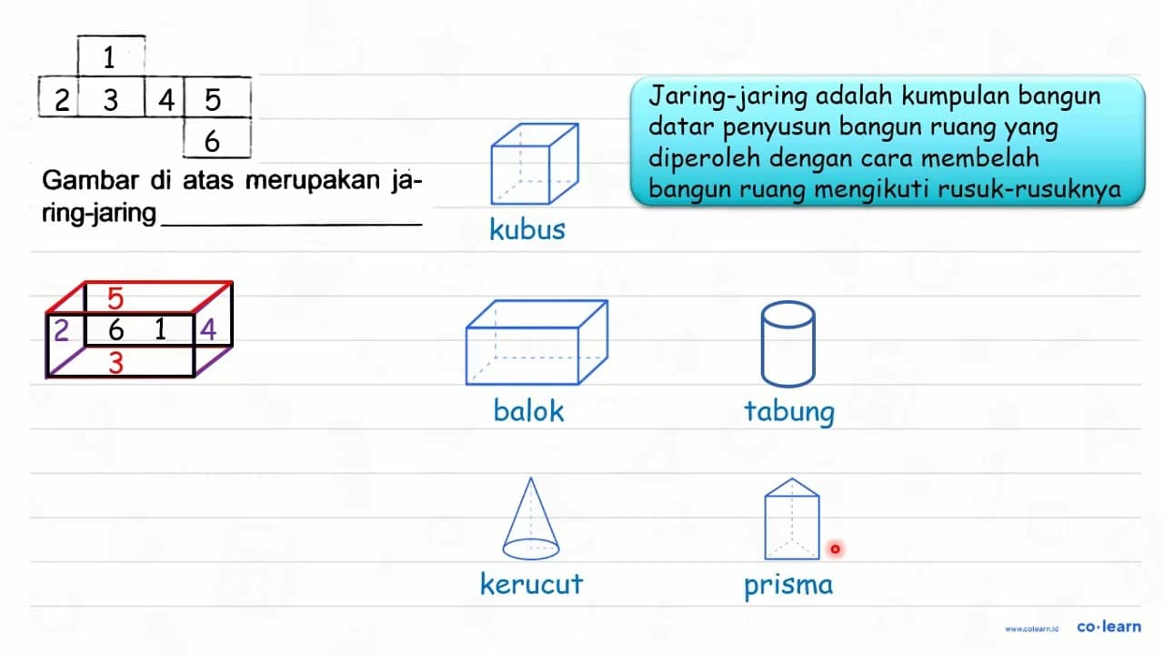 Gambar di atas merupakan jaring-jaring ______