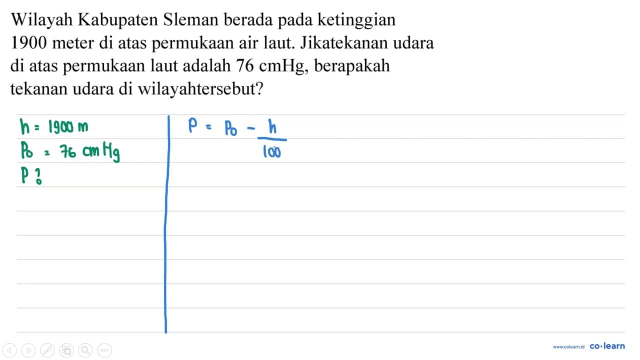 Wilayah Kabupaten Sleman berada pada ketinggian 1900 meter