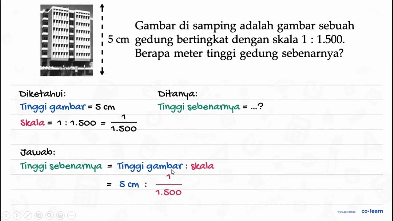 Gambar di samping adalah gambar sebuah gedung bertingkat