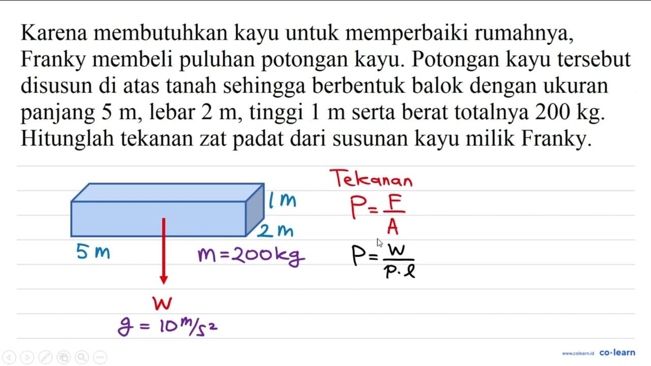 Karena membutuhkan kayu untuk memperbaiki rumahnya, Franky