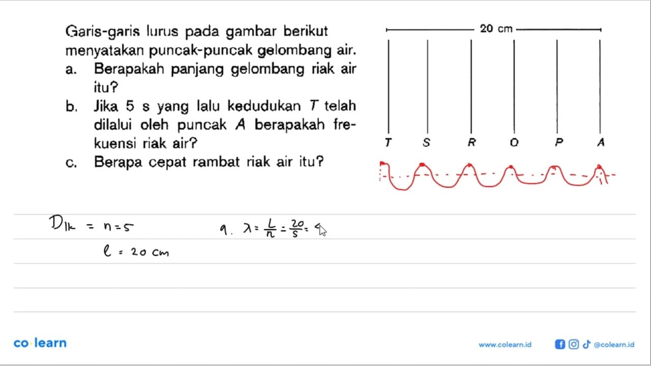 Garis-garis lurus pada gambar berikut menyatakan