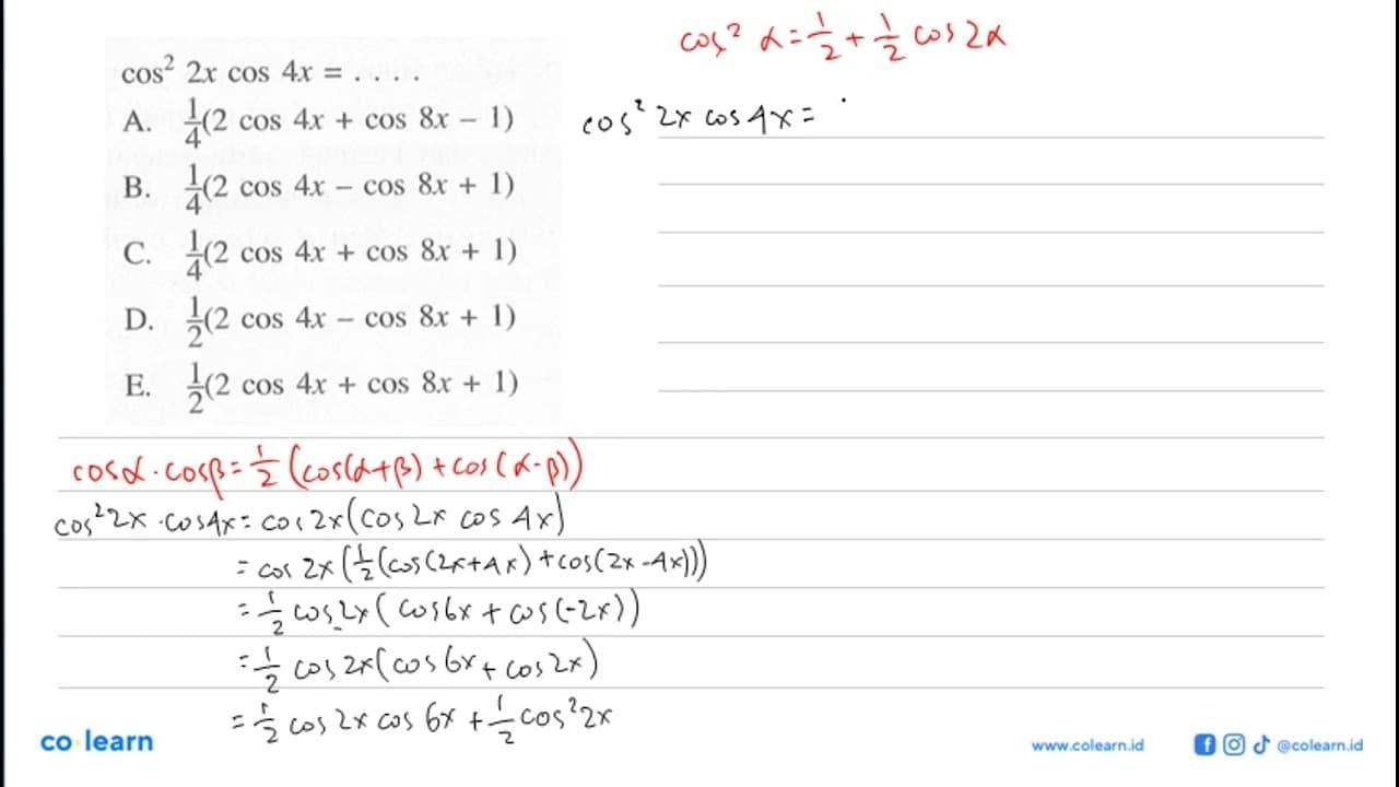 cos ^2 2x cos 4x=...