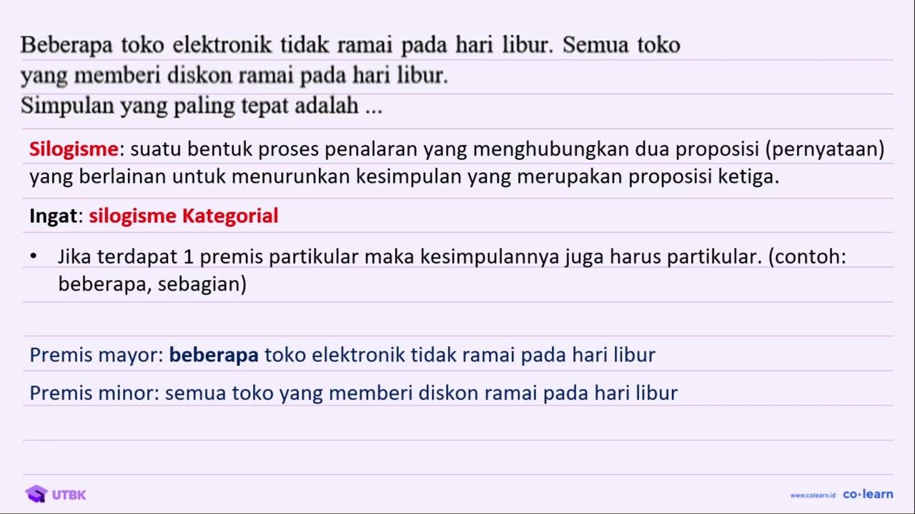 Beberapa toko elektronik tidak ramai pada hari libur. Semua