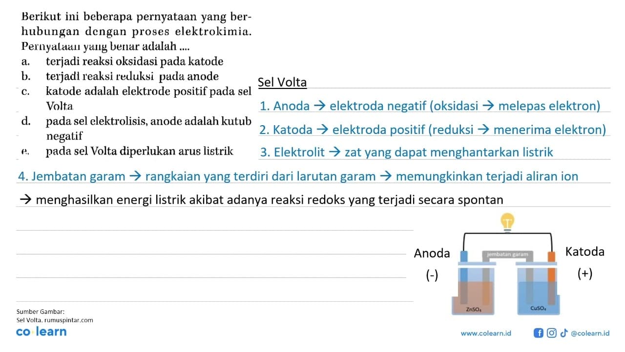 Berikut ini beberapa pernyataan yang berhubungan dengan