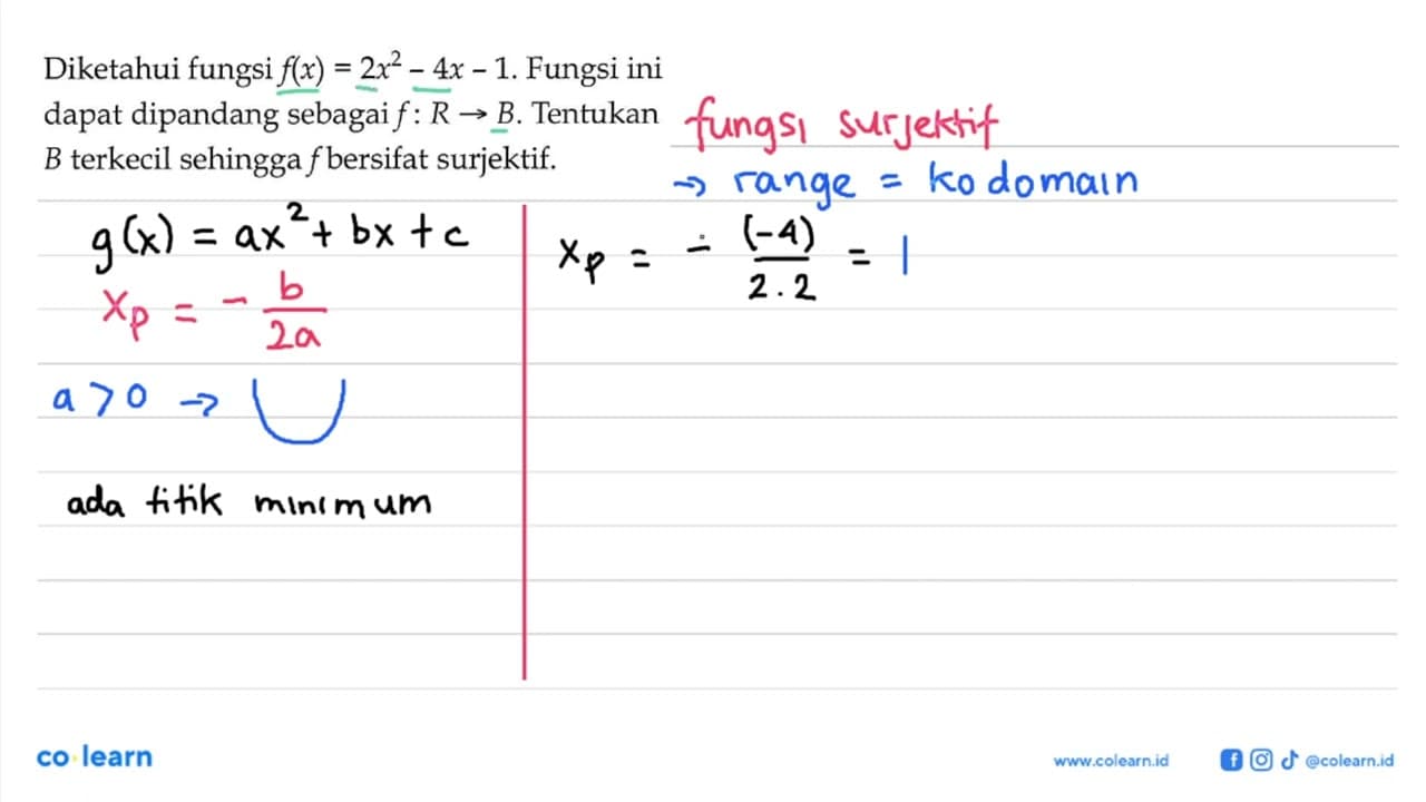 Diketahui fungsi f(x)=2x^2-4x-1. Fungsi ini dapat dipandang