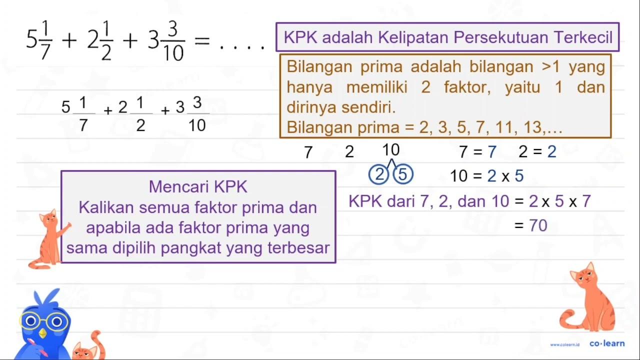 5 (1)/(7)+2 (1)/(2)+3 (3)/(10)=...