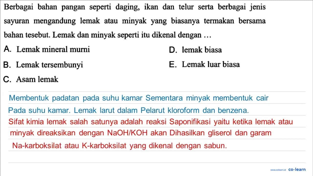 Berbagai bahan pangan seperti daging, ikan dan telur serta