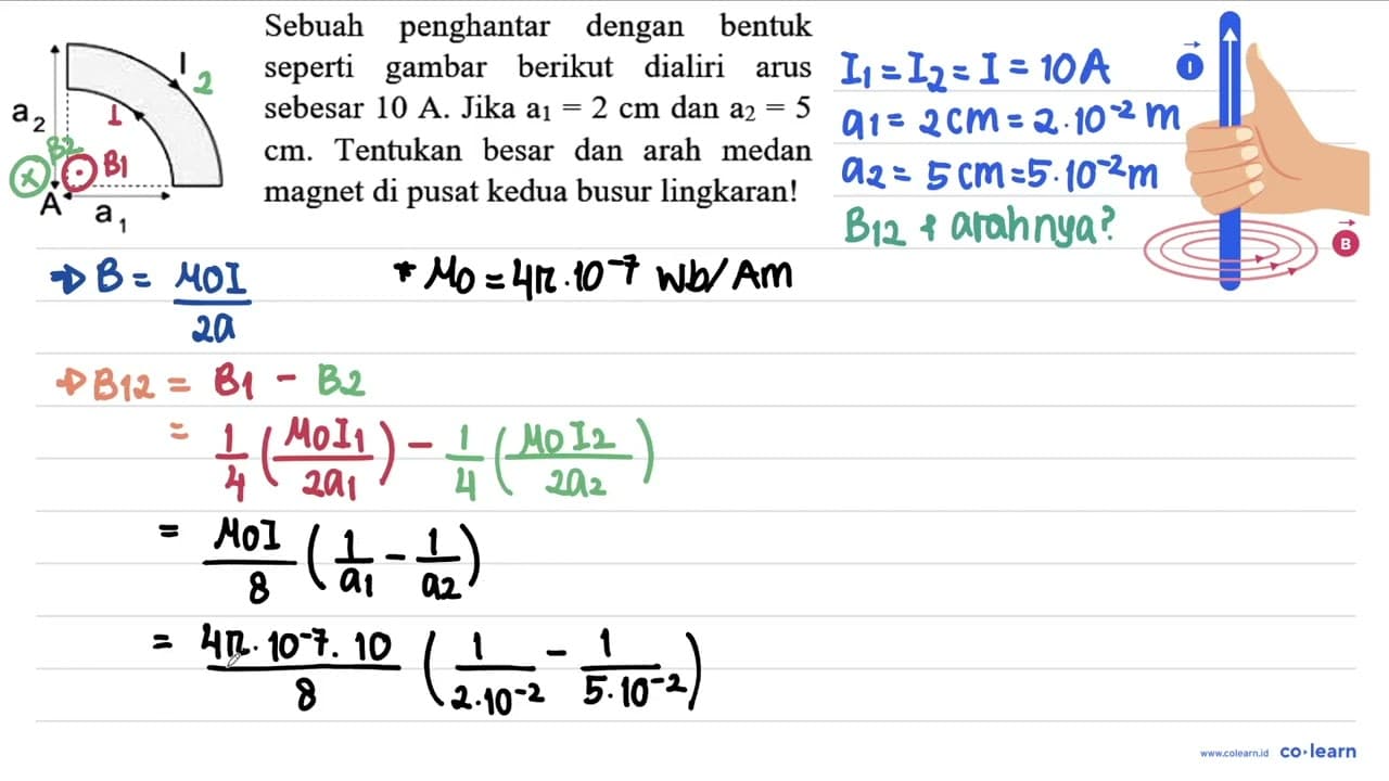 Sebuah penghantar dengan bentuk seperti gambar berikut