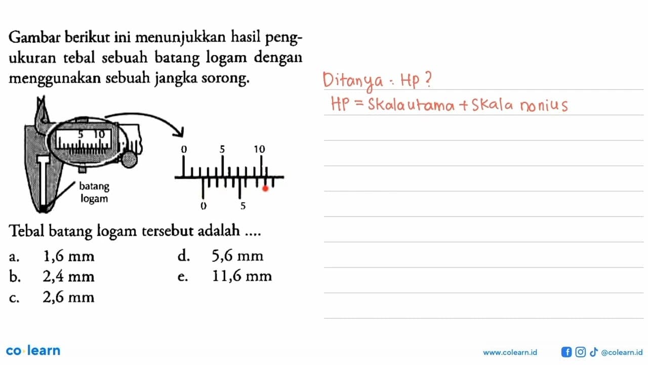 Gambar berikut ini menunjukkan hasil pengukuran tebal