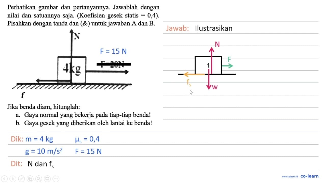 Perhatikan gambar dan pertanyannya. Jawablah dengan nilai