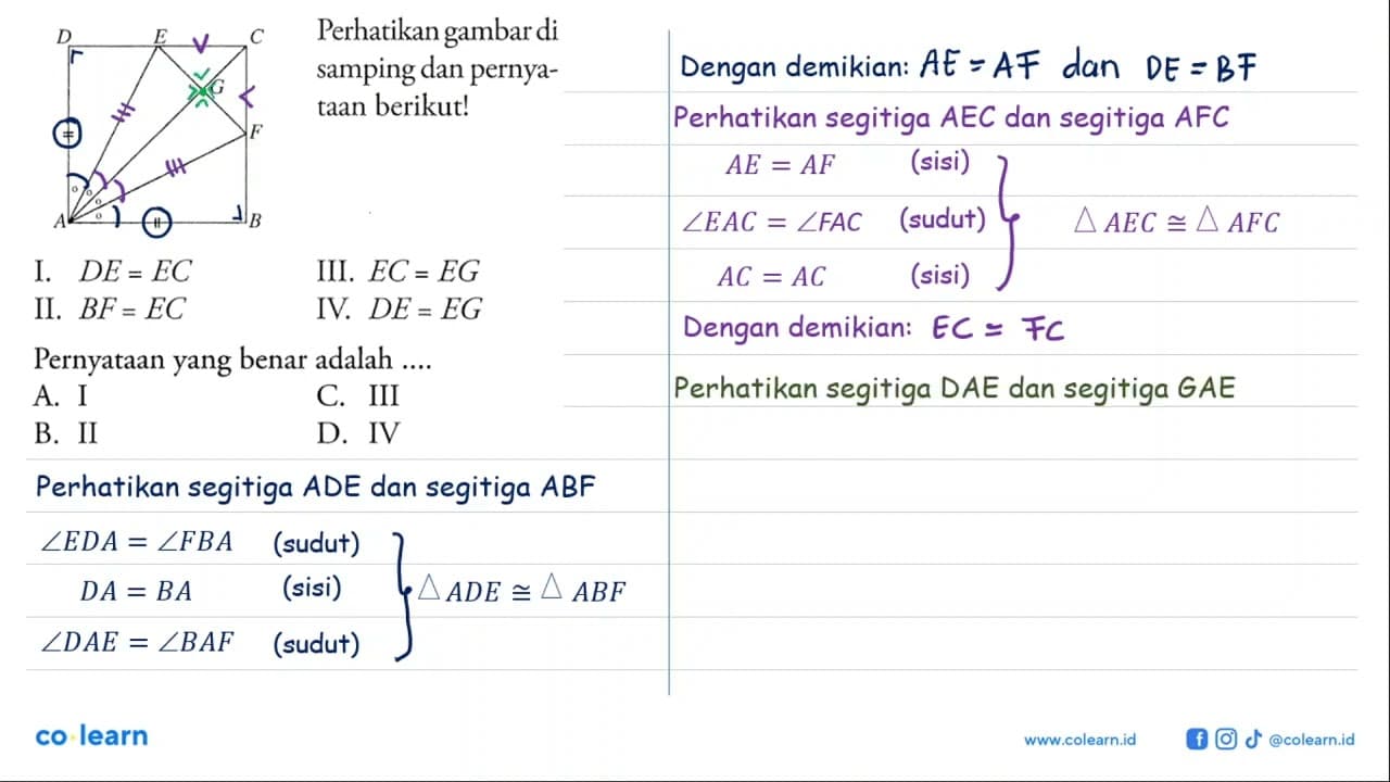 Perhatikan gambar di samping dan pernyataan berikut!I.