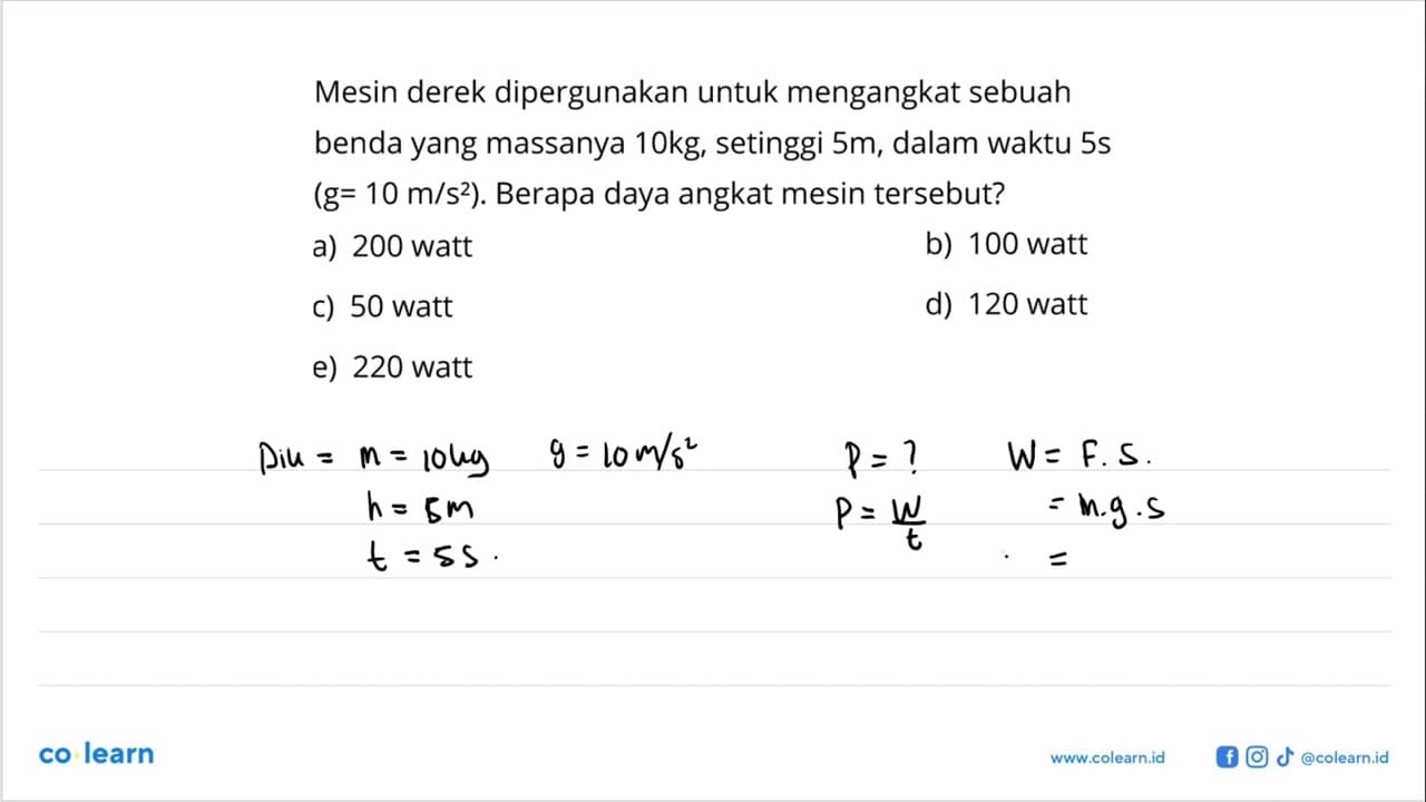 Mesin derek dipergunakan untuk mengangkat sebuah benda yang