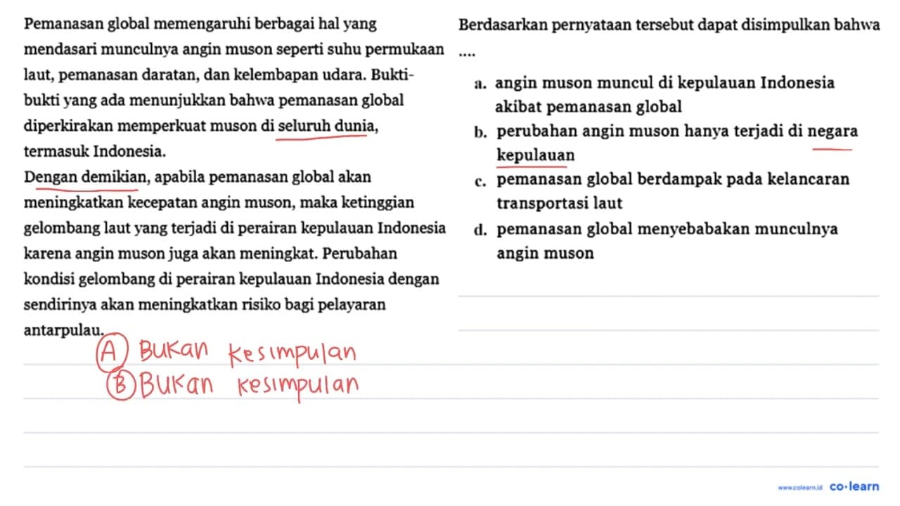 Pemanasan global memengaruhi berbagai hal yang mendasari