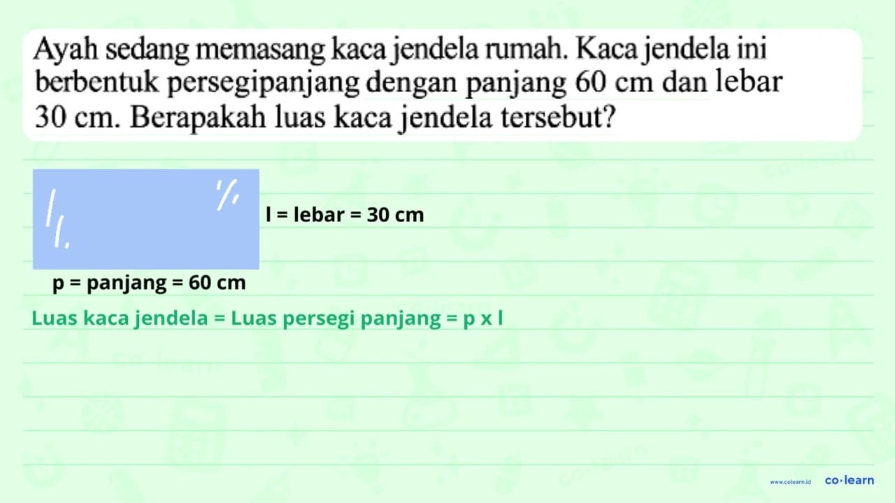 Ayah sedang memasang kaca jendela rumah. Kaca jendela ini