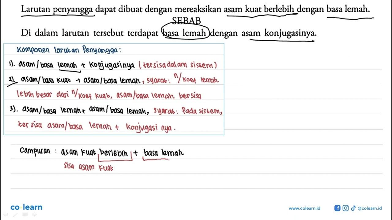 Pilihan Jawaban: A. Jika pernyataan benar, alasan benar,