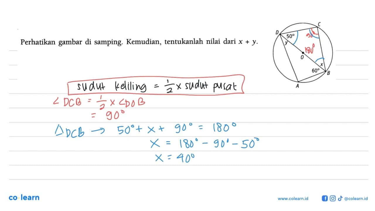 Perhatikan gambar di samping. Kemudian, tentukanlah nilai