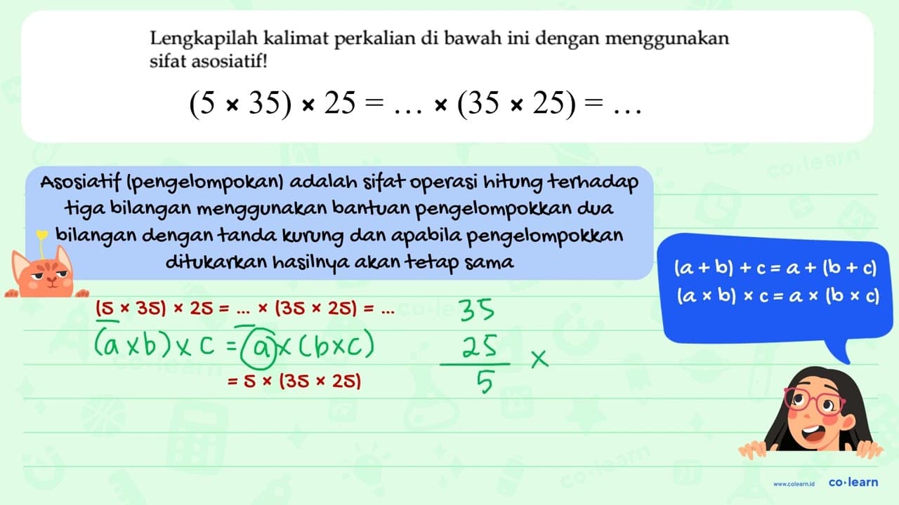 5 x 35 x 25=(... x ...) x (35 x 25)=...