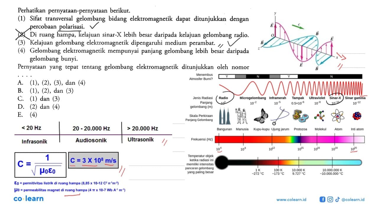 Perhatikan pernyataan-pernyataan berikut. (1) Sifat