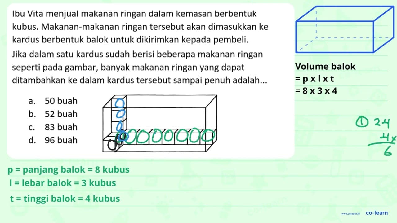 Ibu Vita menjual makanan ringan dalam kemasan berbentuk