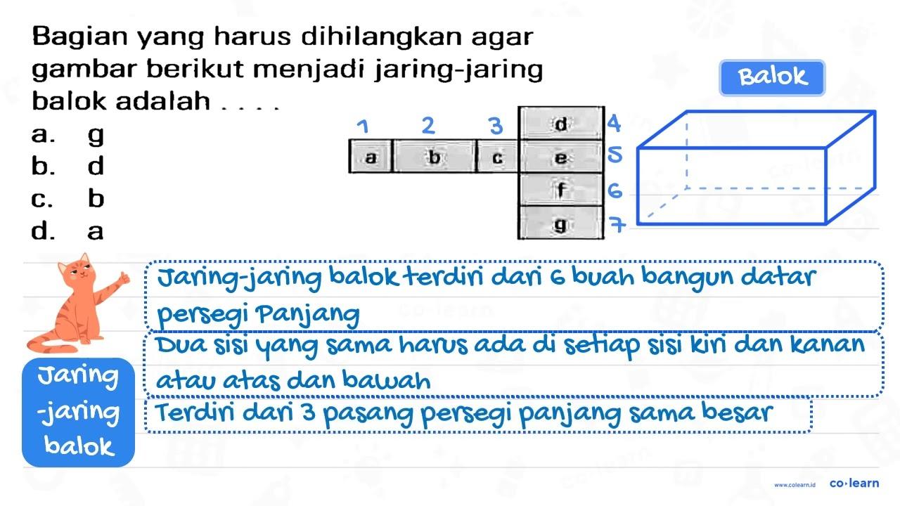 Bagian yang harus dihilangkan agar gambar berikut menjadi