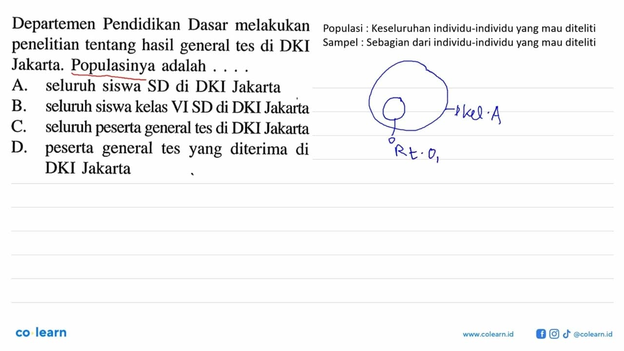 Departemen Pendidikan Dasar melakukan penelitian tentang