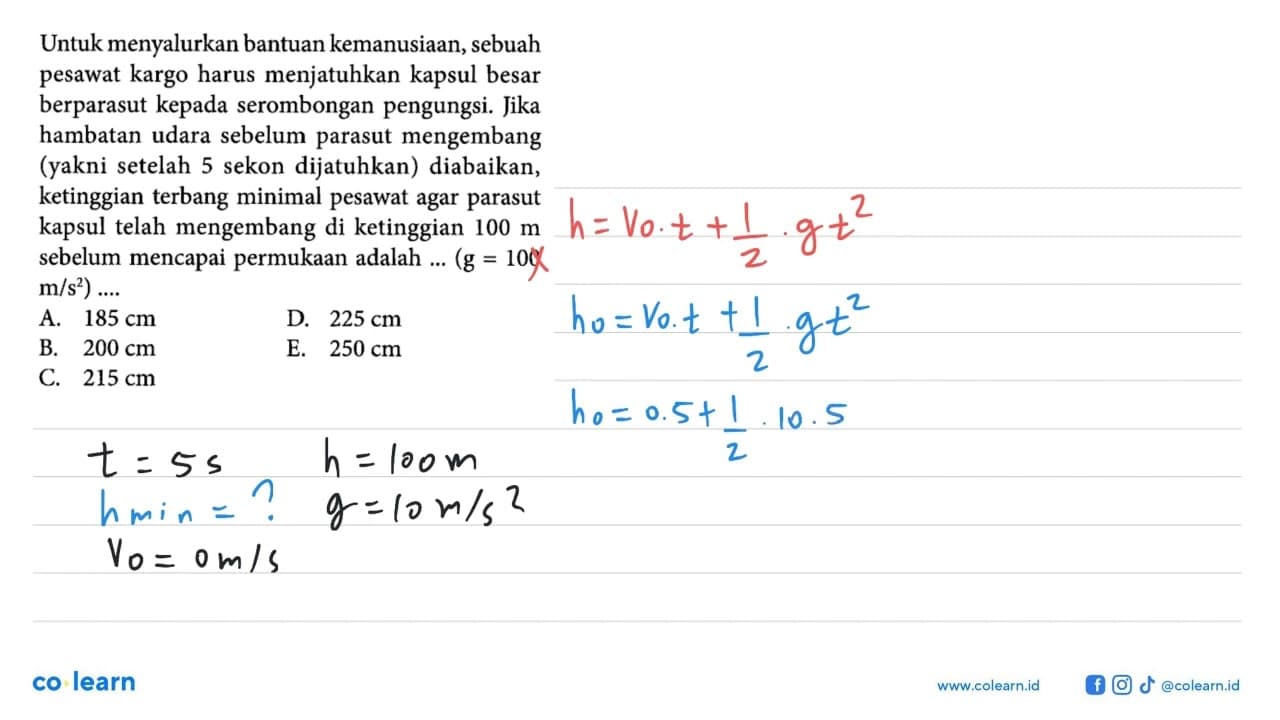 Untuk menyalurkan bantuan kemanusiaan, sebuah pesawat kargo