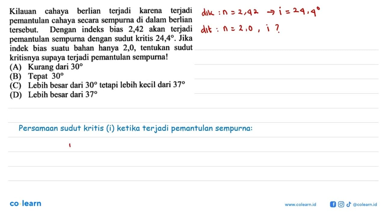 Jenis Potongan Intan (dangkal) (ideal) (dalam) Intan dapat