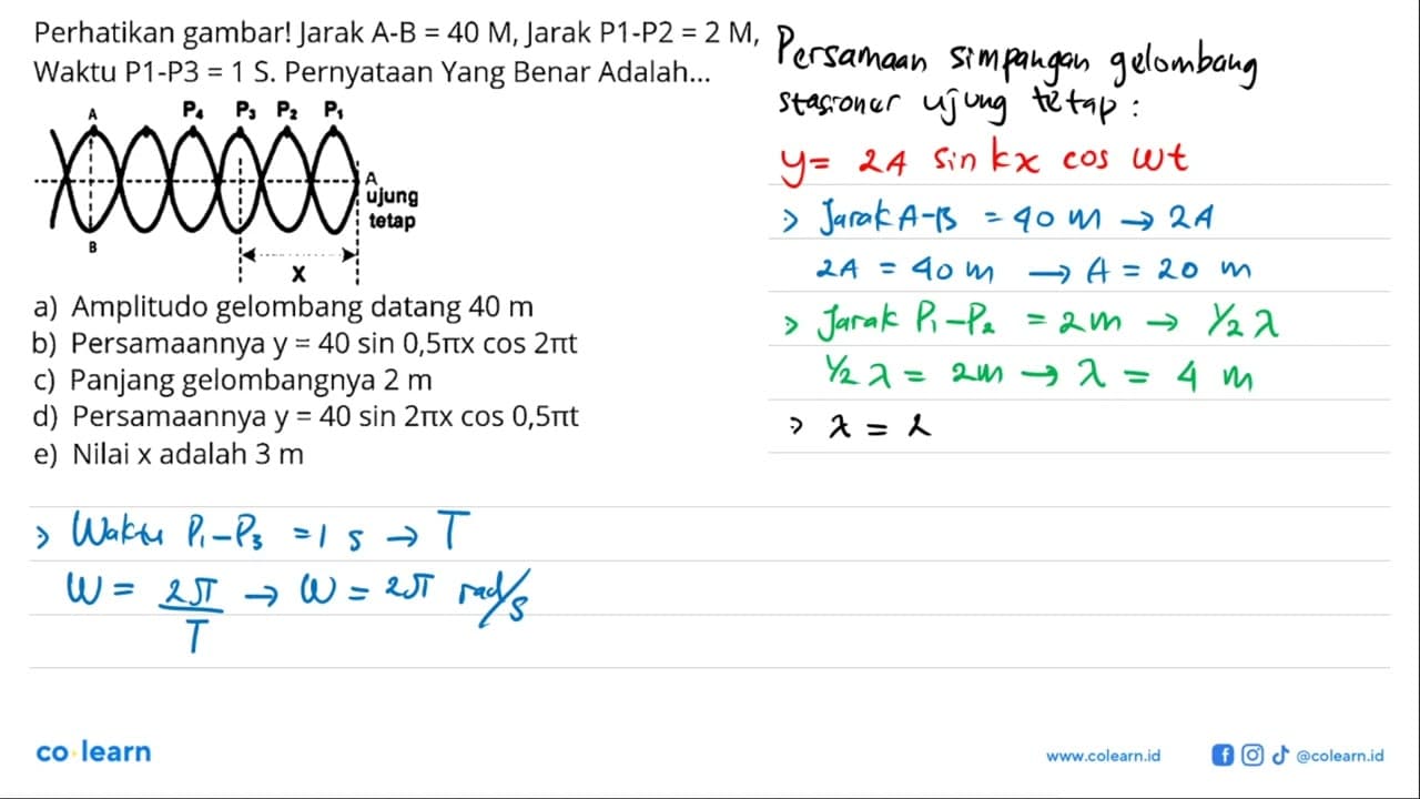 Perhatikan gambar! Jarak A-B=40 M, Jarak P1-P2 =2 M, Waktu