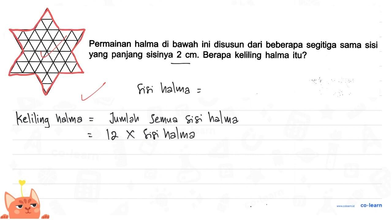 Permainan halma di bawah ini disusun dari beberapa segitiga