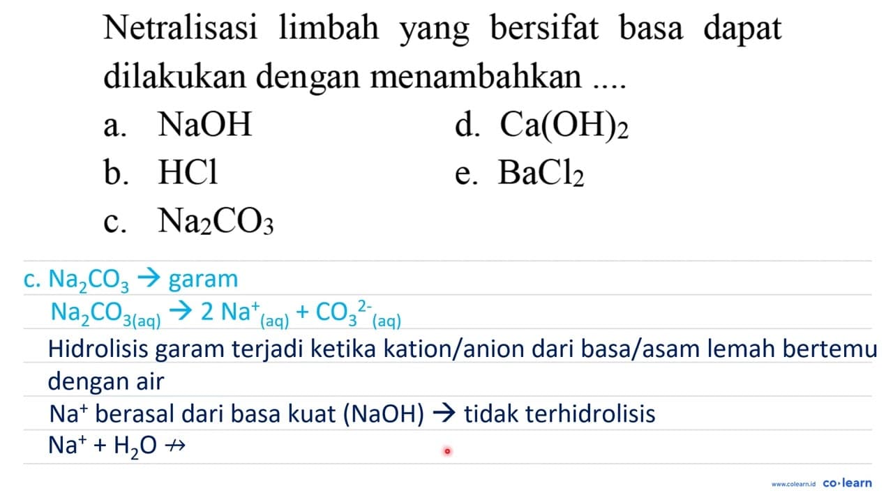 Netralisasi limbah yang bersifat basa dapat dilakukan