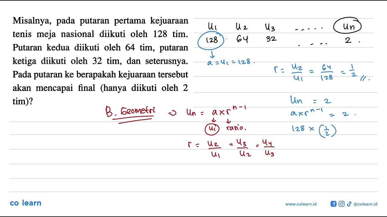 Misalnya, putaran pertama kejuaraan pada tenis meja