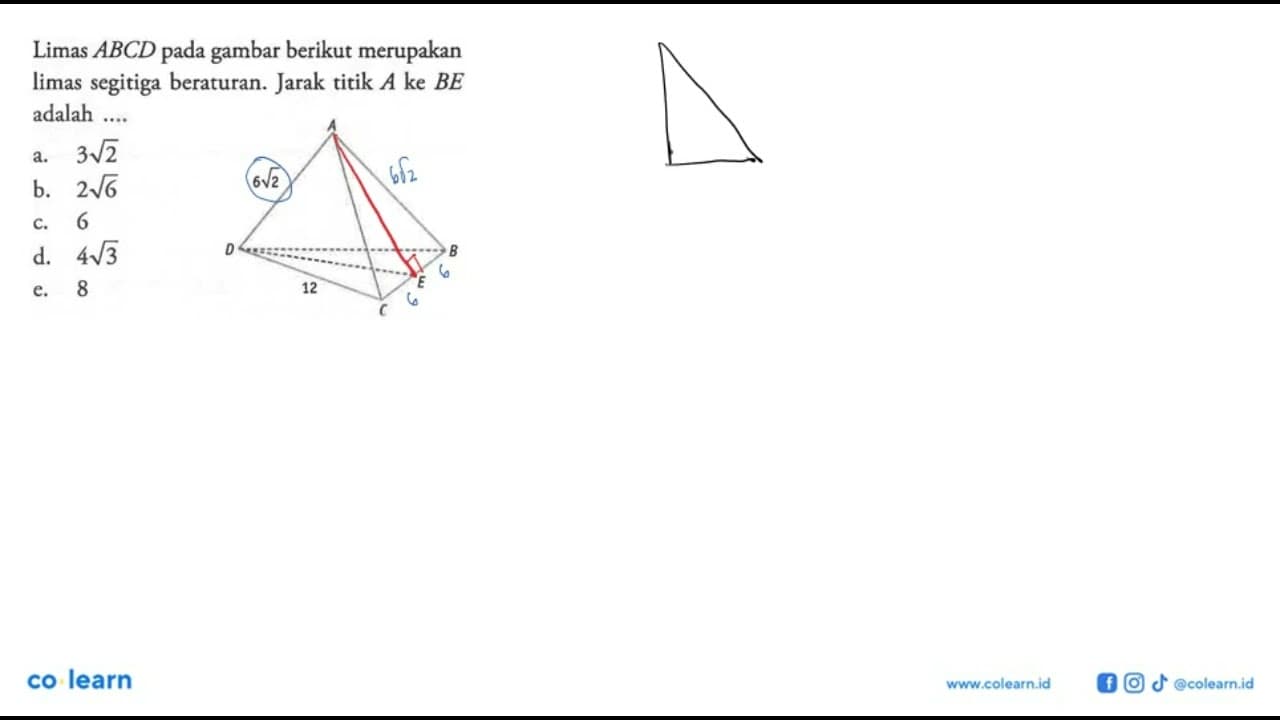 Limas ABCD berikut merupakan pada gambar limas segitiga