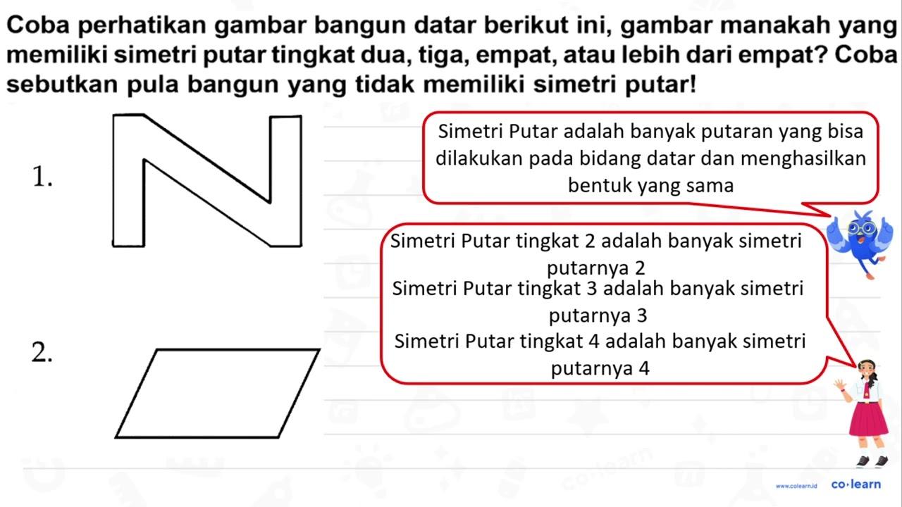 Coba perhatikan gambar bangun datar berikut ini, gambar