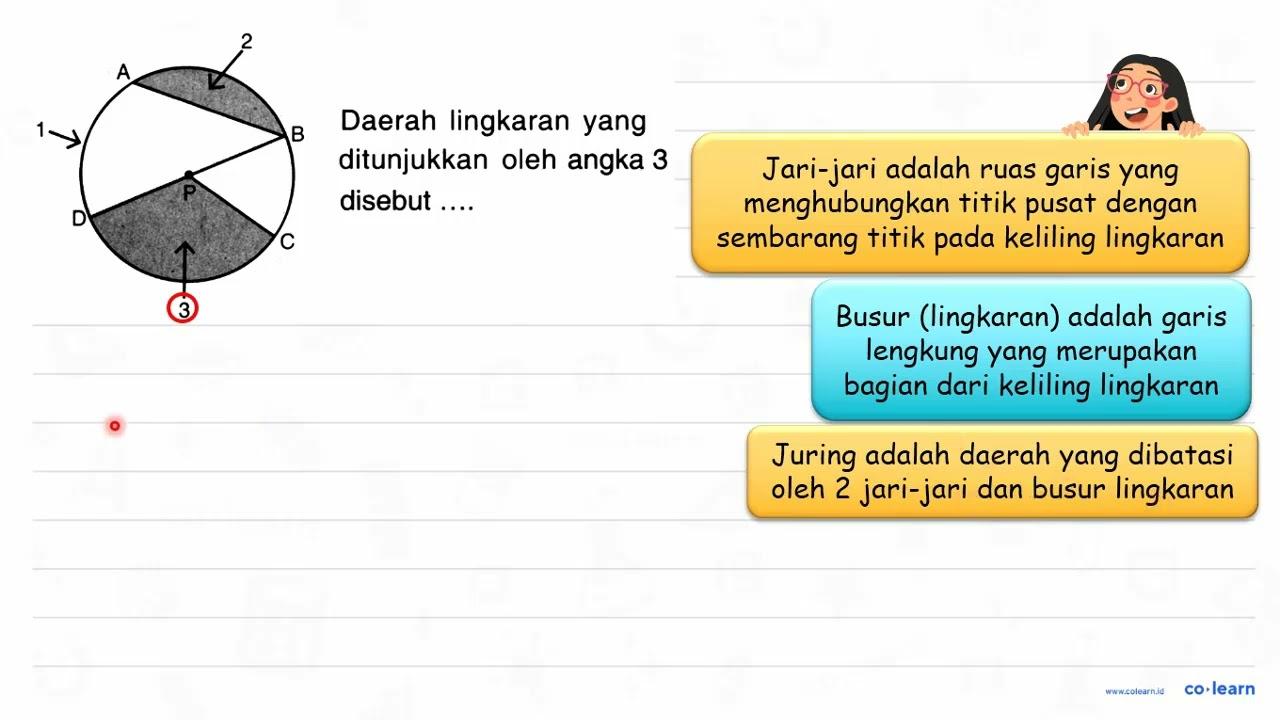 Daerah lingkaran yang ditunjukkan oleh angka 3 disebut ....