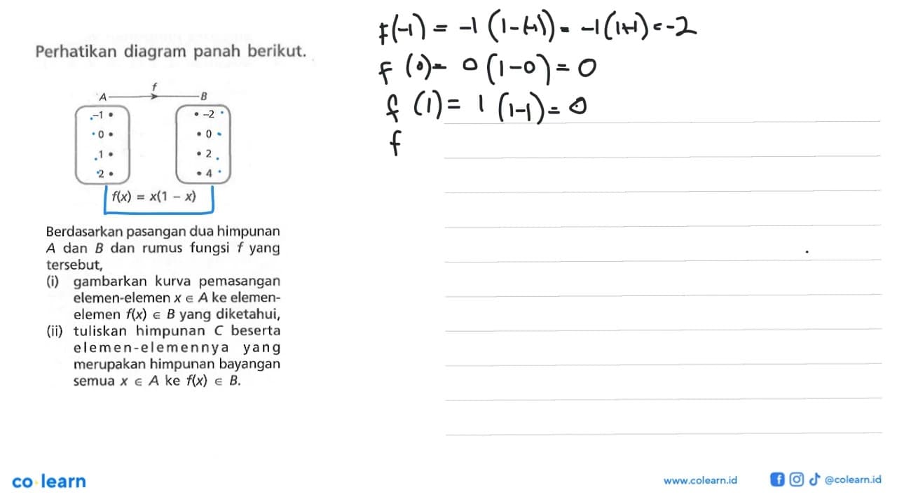 Perhatikan diagram panah berikut. Berdasarkan pasangan dua