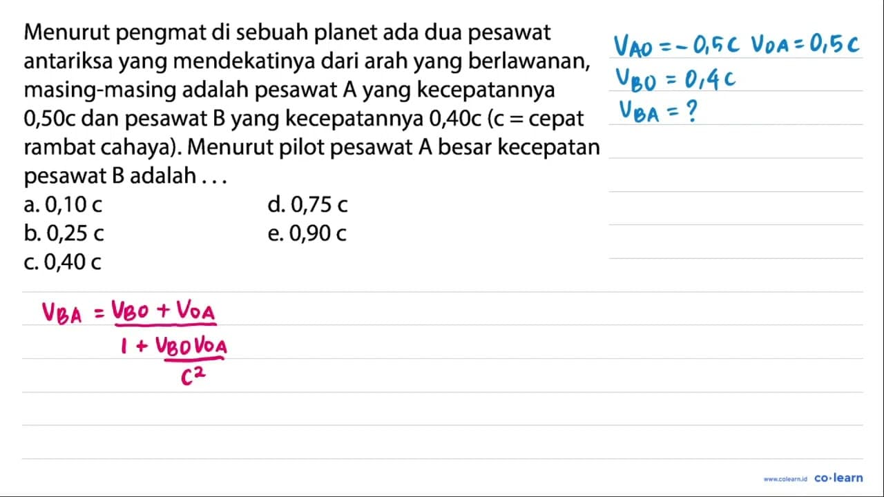 Menurut pengmat di sebuah planet ada dua pesawat antariksa