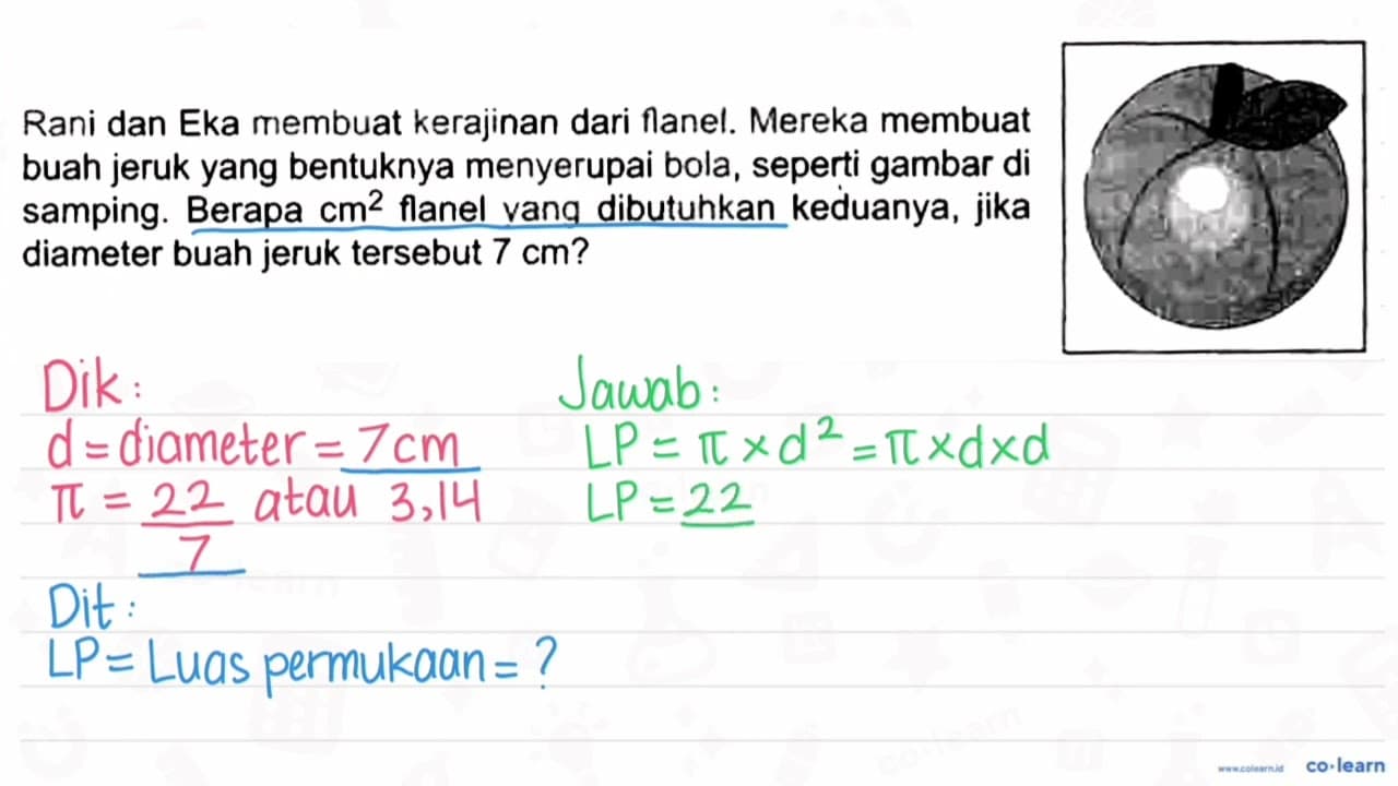 Rani dan Eka membuat kerajinan dari flanel. Mereka membuat