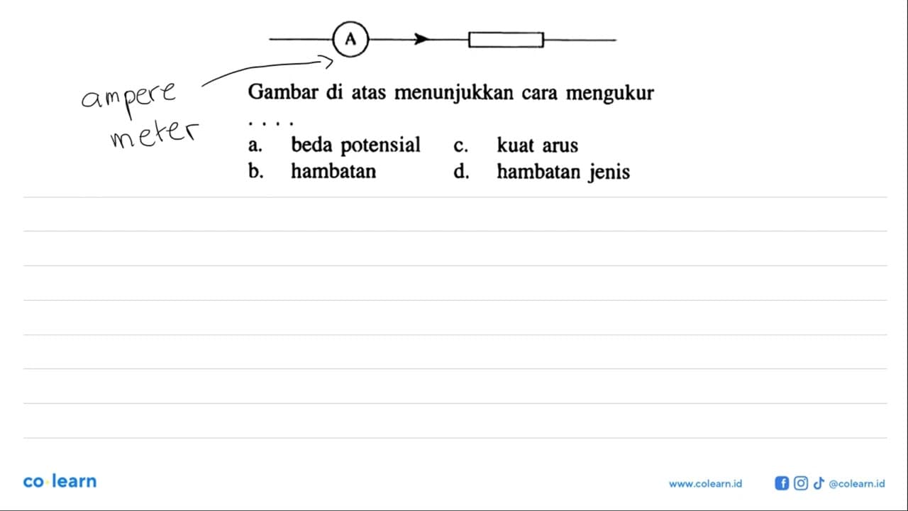 Gambar di atas menunjukkan cara mengukur ..