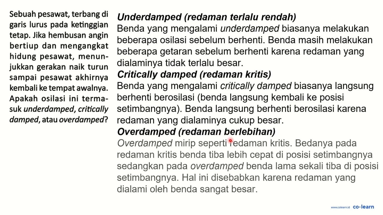 Sebuah pesawat, terbang di garis lurus pada ketinggian