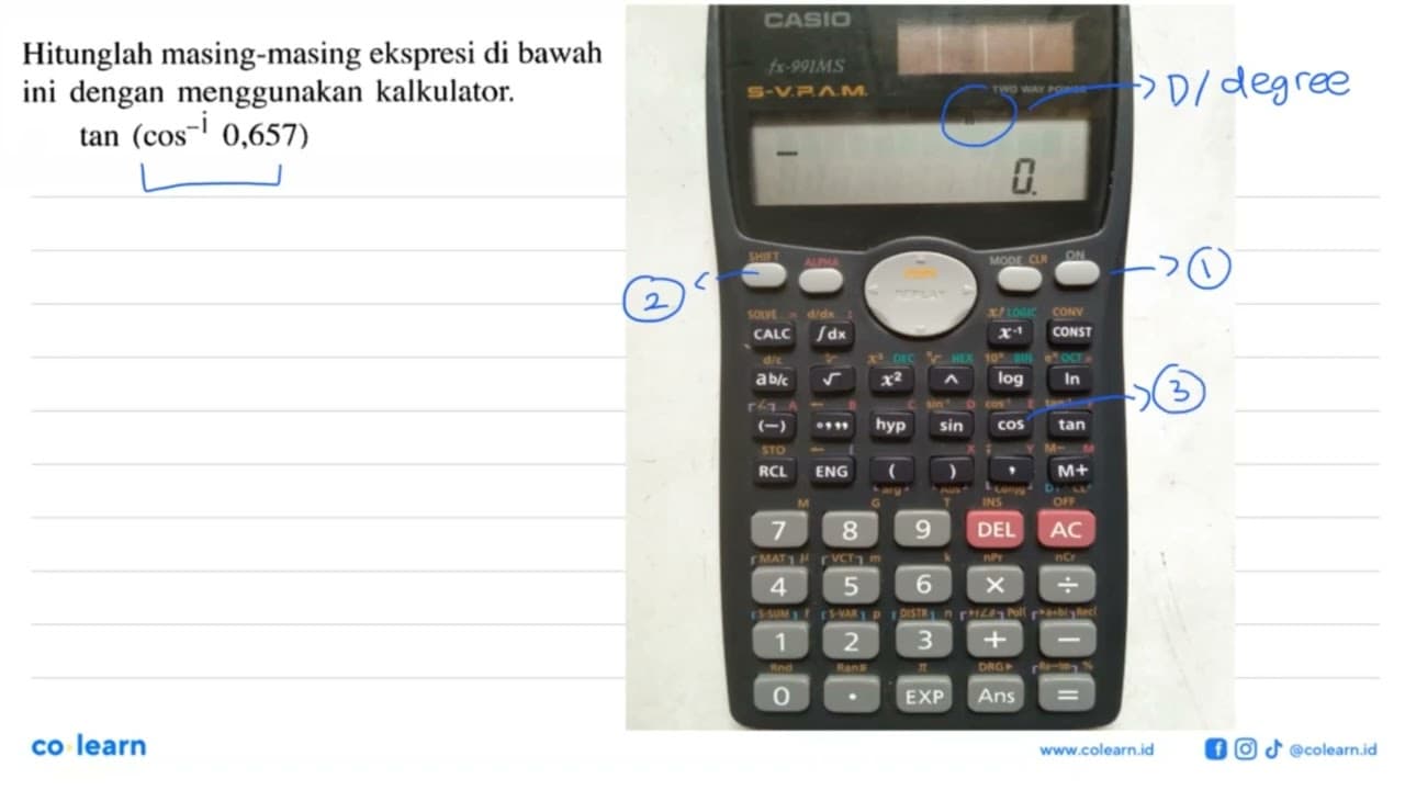 Hitunglah masing-masing ekspresi di bawah ini dengan