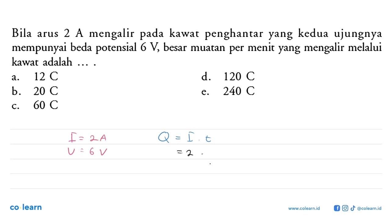 Bila arus 2 A mengalir pada kawat penghantar yang kedua