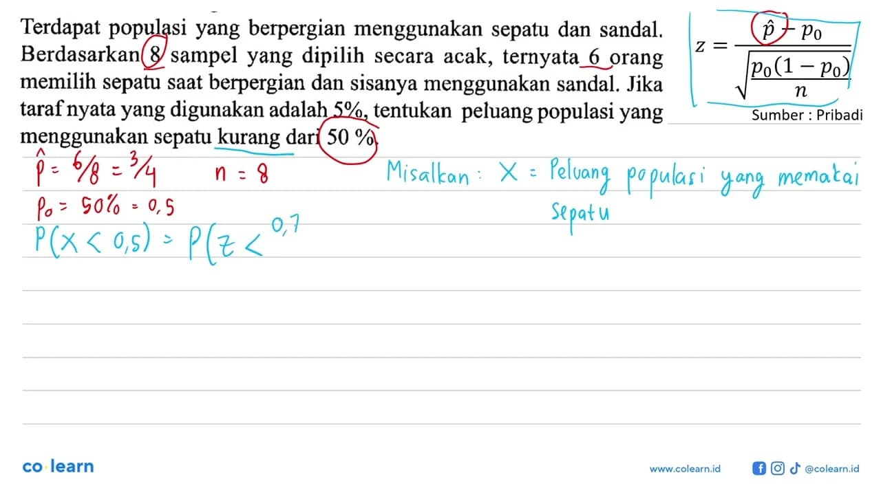 Terdapat populasi yang berpergian menggunakan sepatu dan