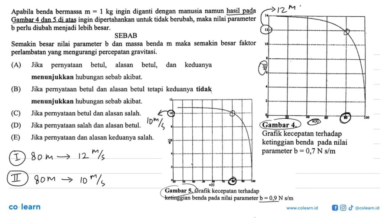 Apabila benda bermassa m=1 kg ingin diganti dengan manusia