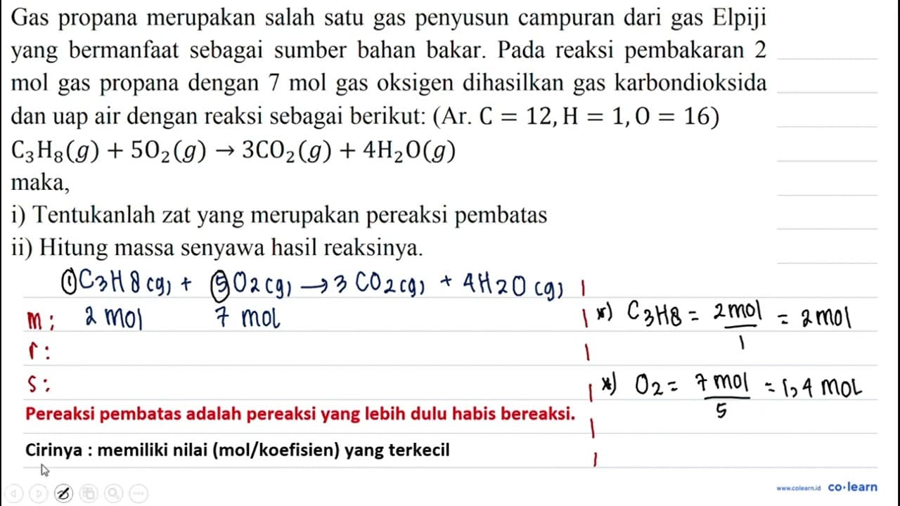 Gas propana merupakan salah satu gas penyusun campuran dari