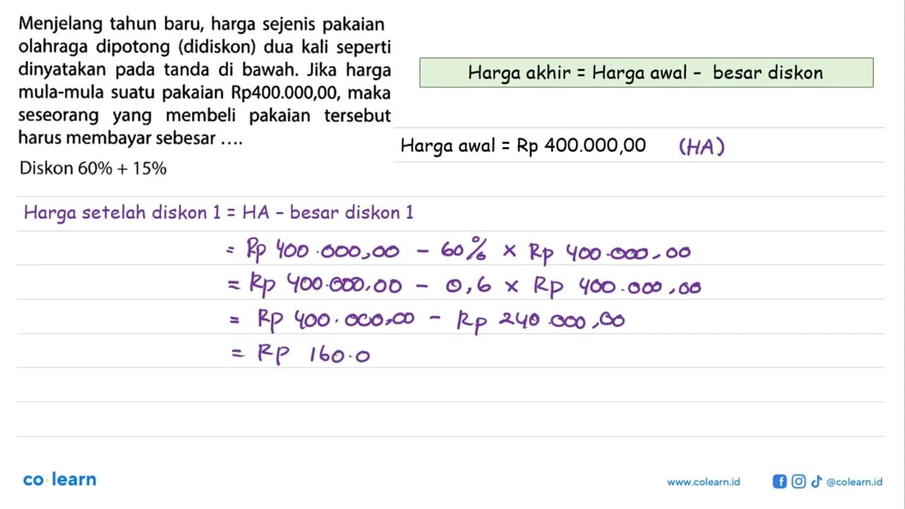 Menjelang tahun baru, harga sejenis pakaian olahraga