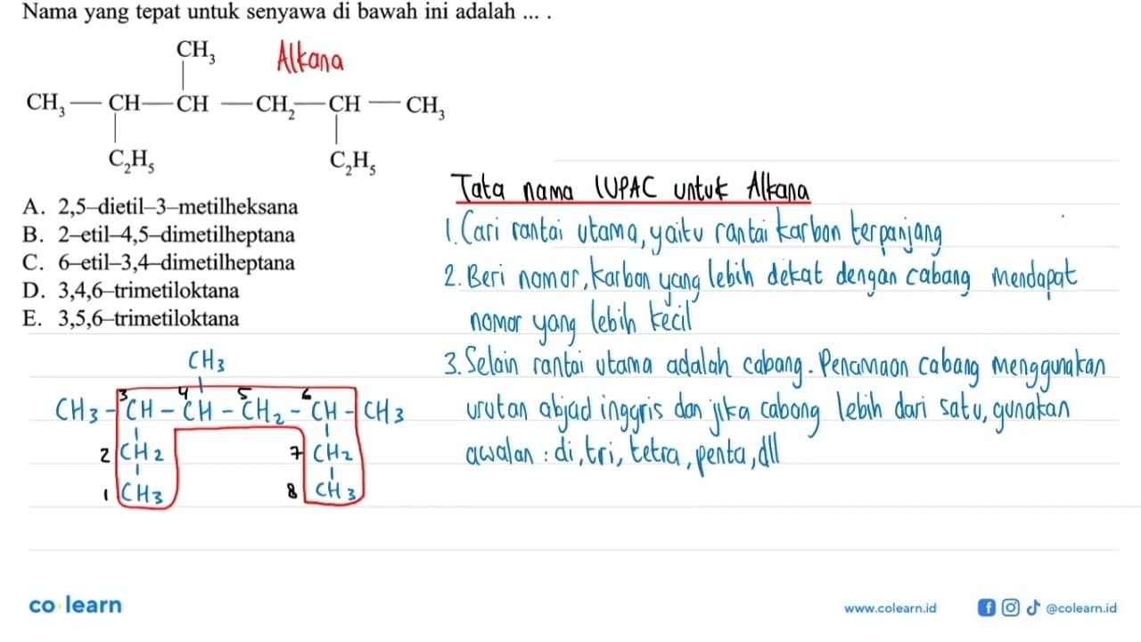 Nama yang tepat untuk senyawa di bawah ini adalah .... CH3